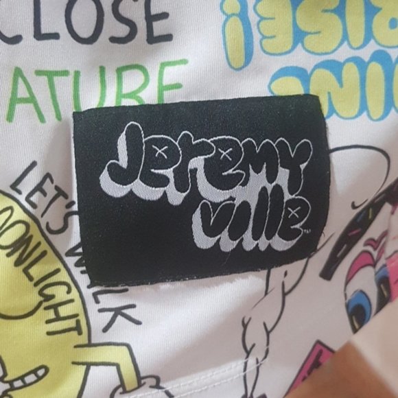 Jeremyville Shirt Mens Medium White Forever 21 T-S Pop Art Limited Edition - Picture 8 of 8